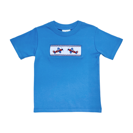 Airplane Harry’s Play Tee, Periwinkle Knit