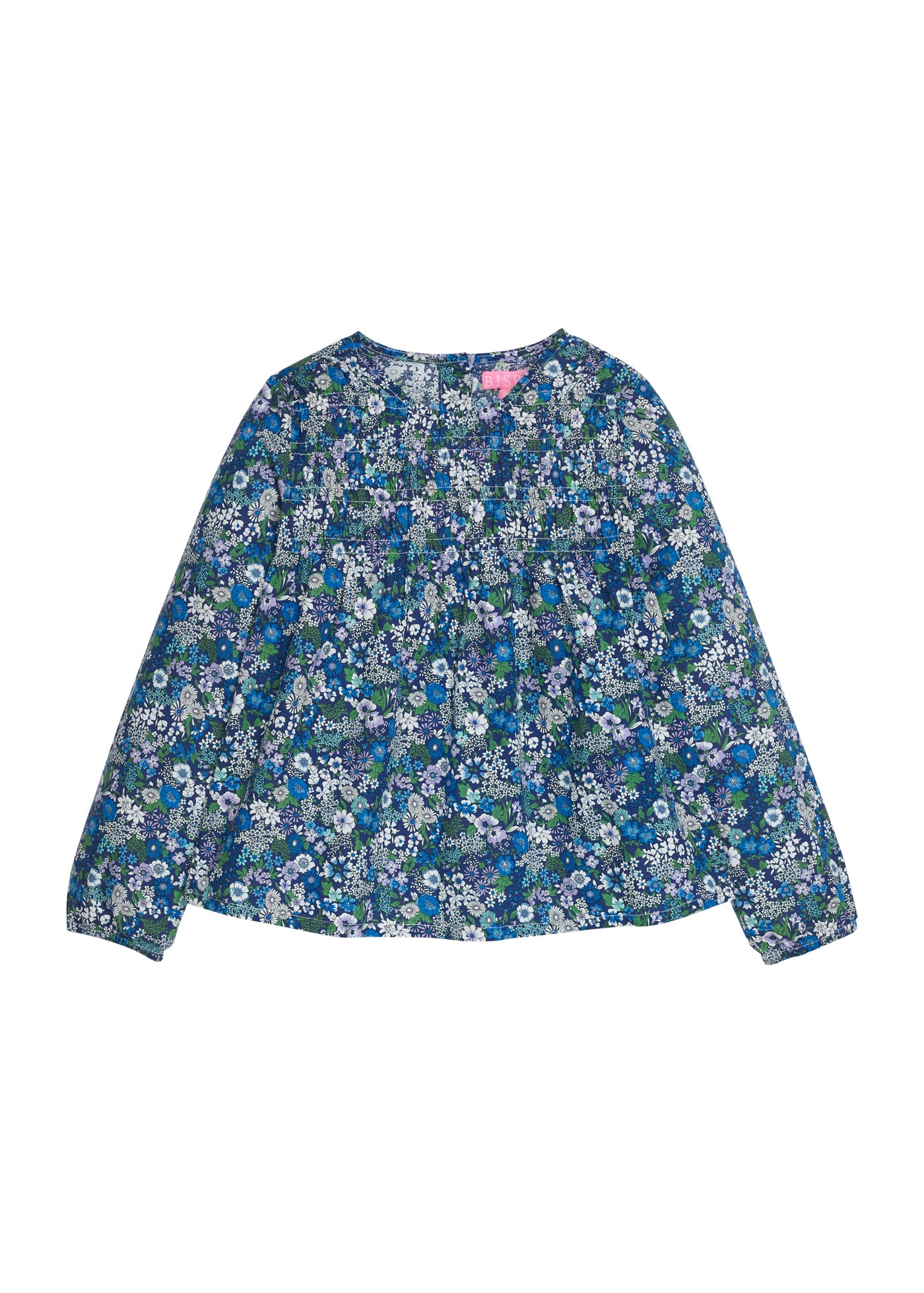Anita Top, Brookline Blossoms Blue