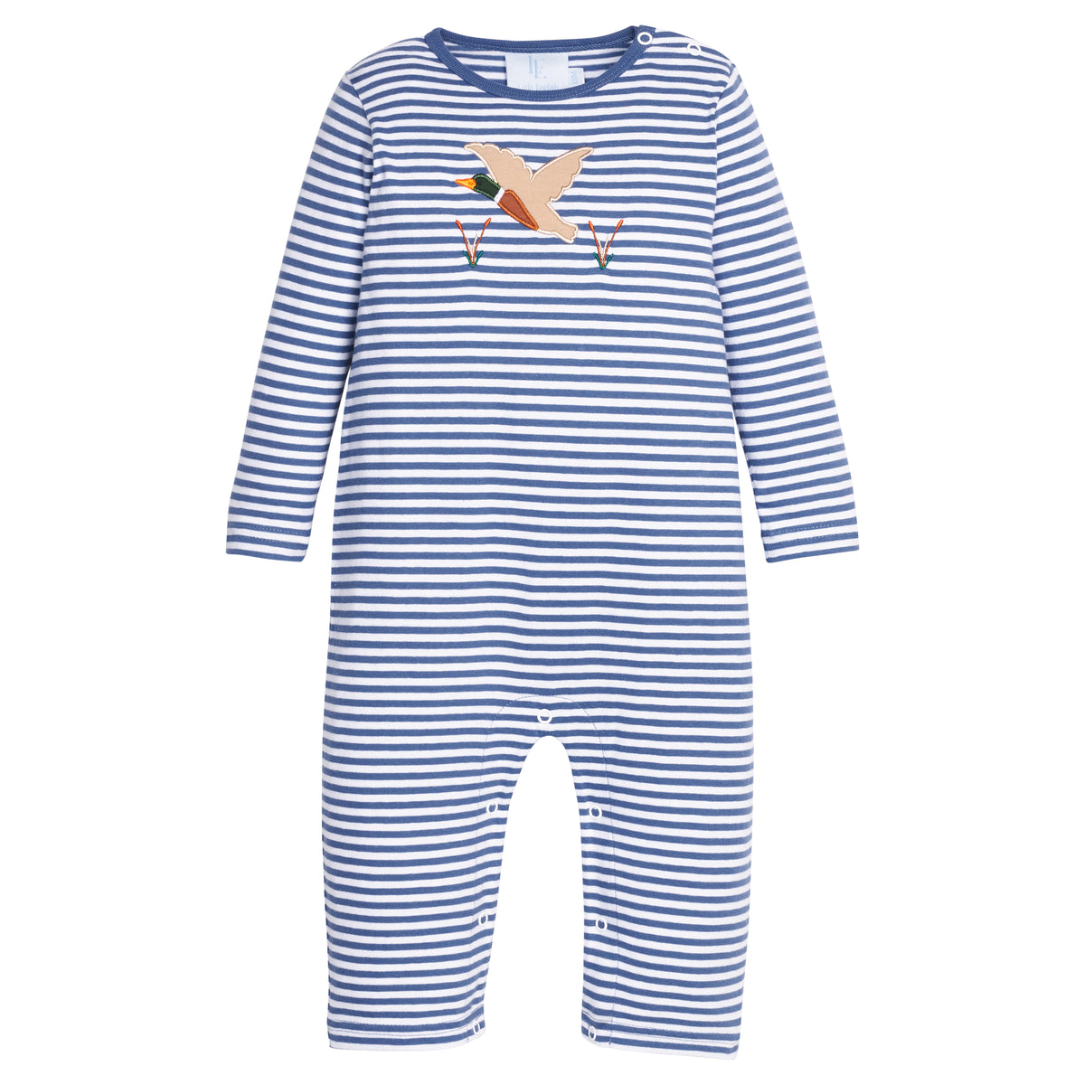 Applique Romper, Flying Mallard
