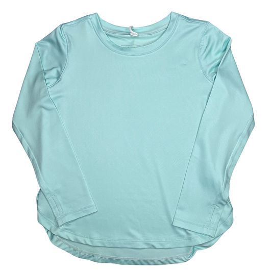 Long Sleeve Tee, Mint Blue