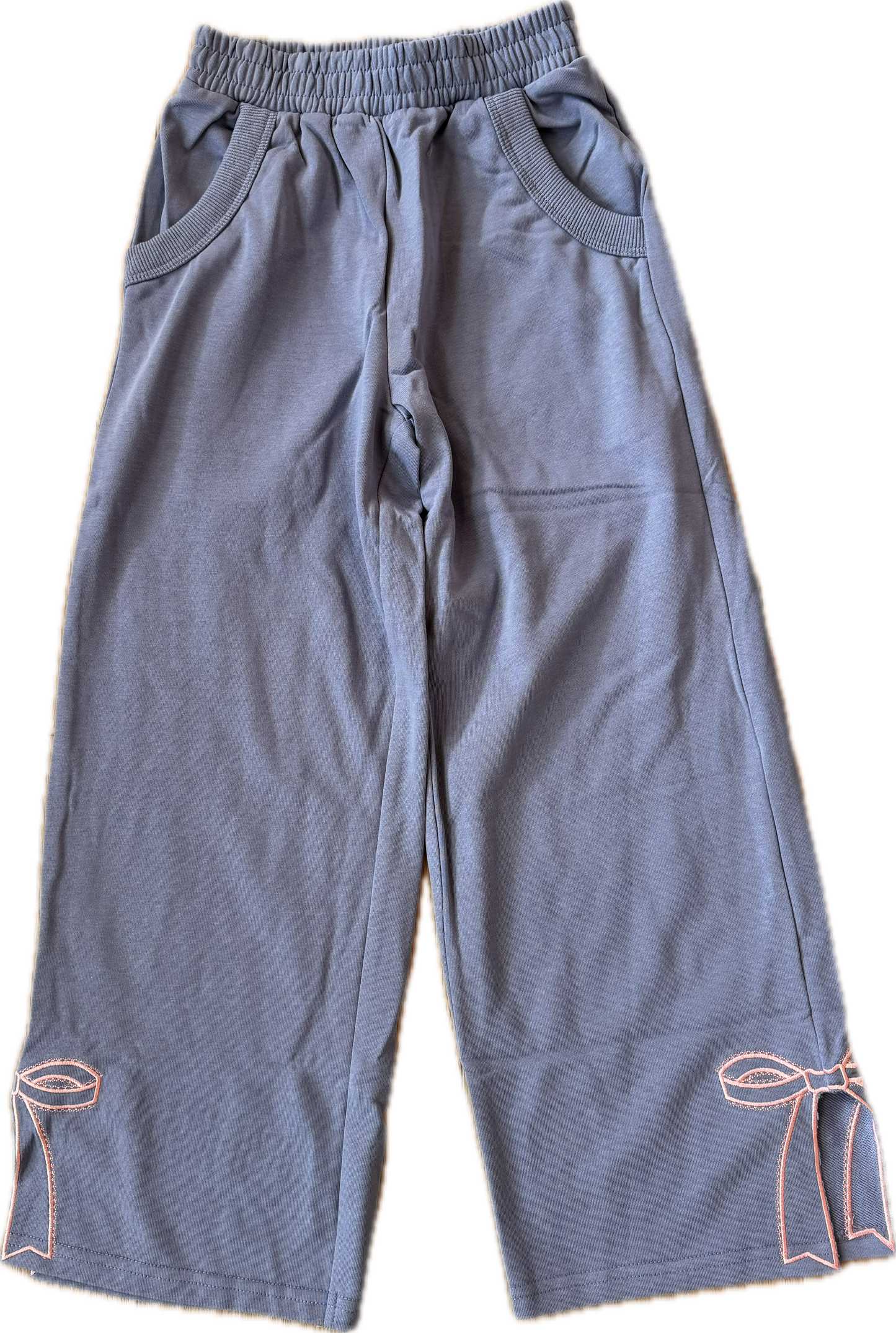 Dusty Blue Wide Leg Pants