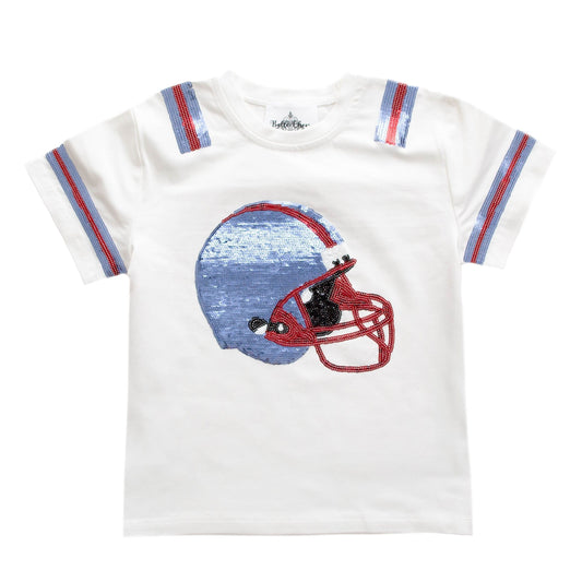 Light Blue & Red Helmet Shirt