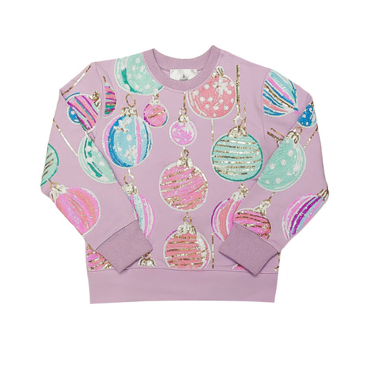 Christmas Ornaments Sequin Sweatshirt