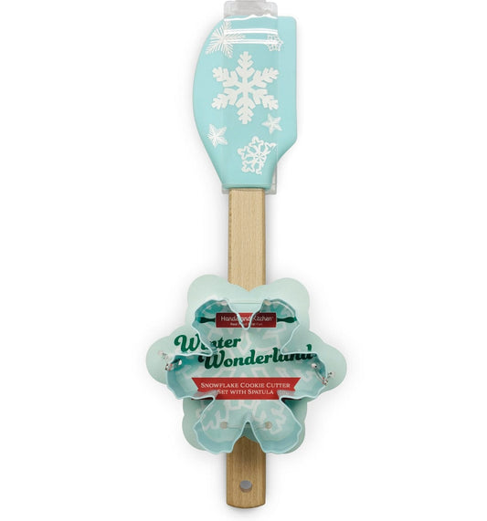 Winter Wonderland Snowflake Cookie Cutter Set with Spatula