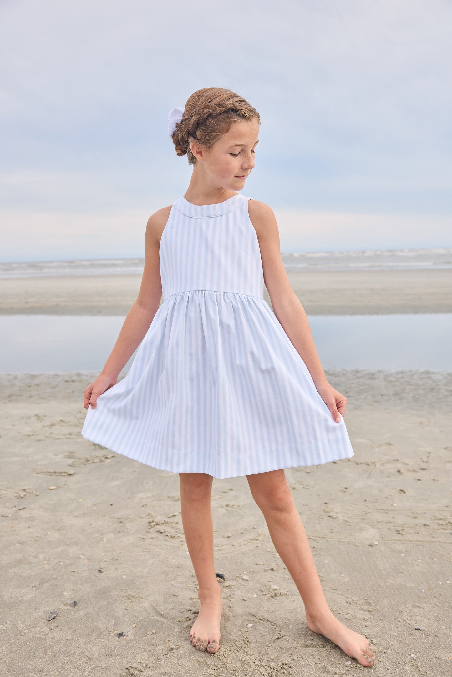 Bow Back Annie Dress, Savannah Stripe