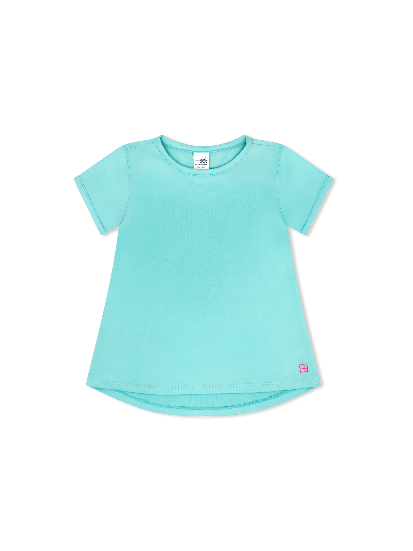 Bridget Basic Tee, Totally Turquoise