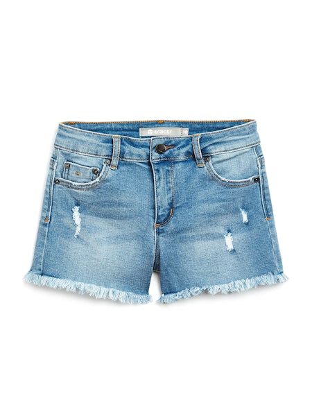 Brittany Shorts, Indigo Fray