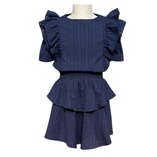 Collier Dress, Navy