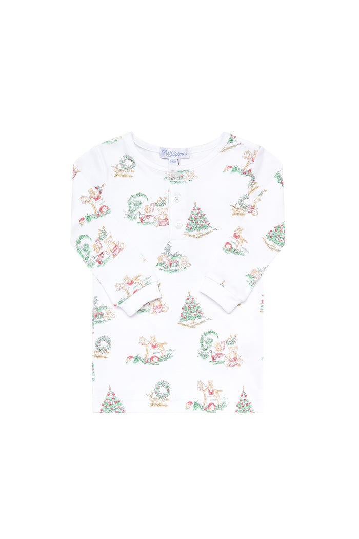 Boy's Christmas Toile Pajamas