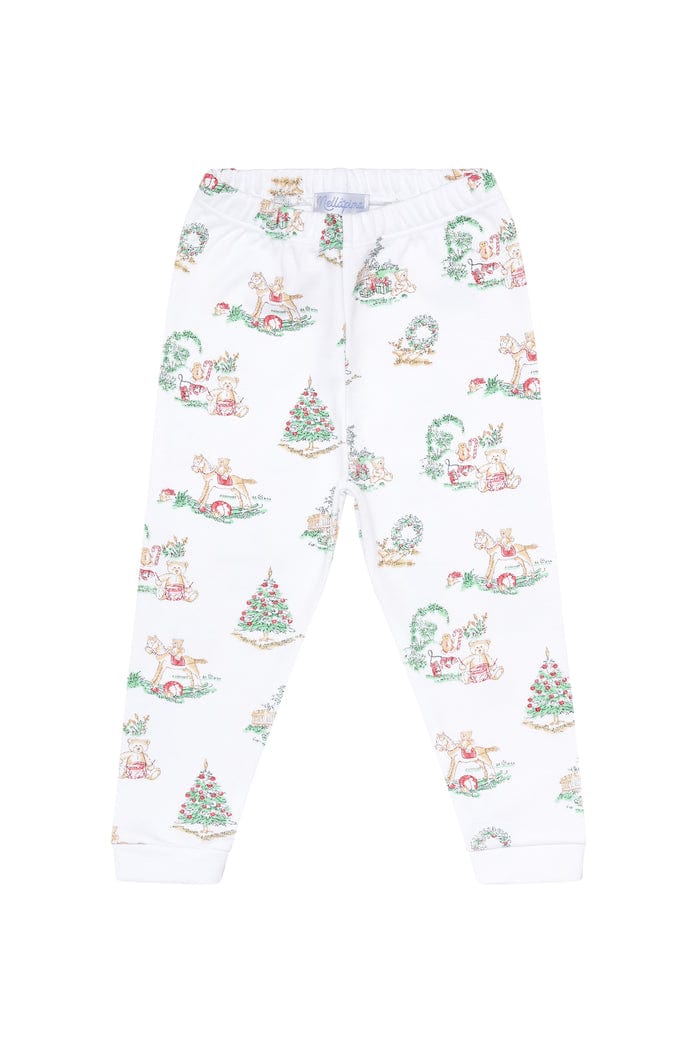 Girl's Christmas Toile Pajamas