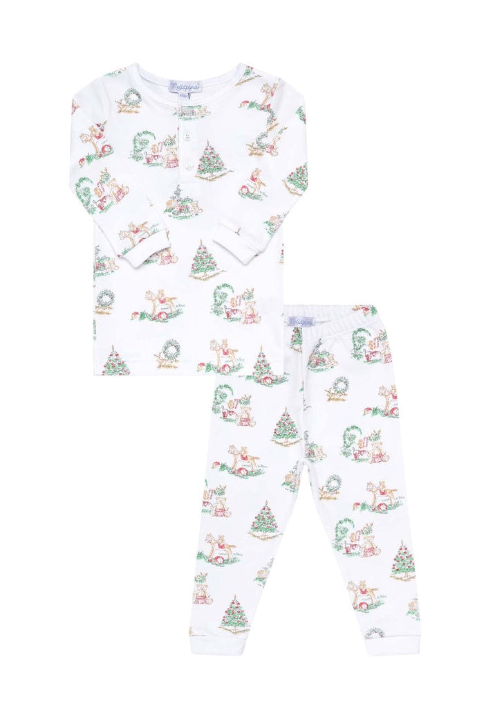 Boy's Christmas Toile Pajamas