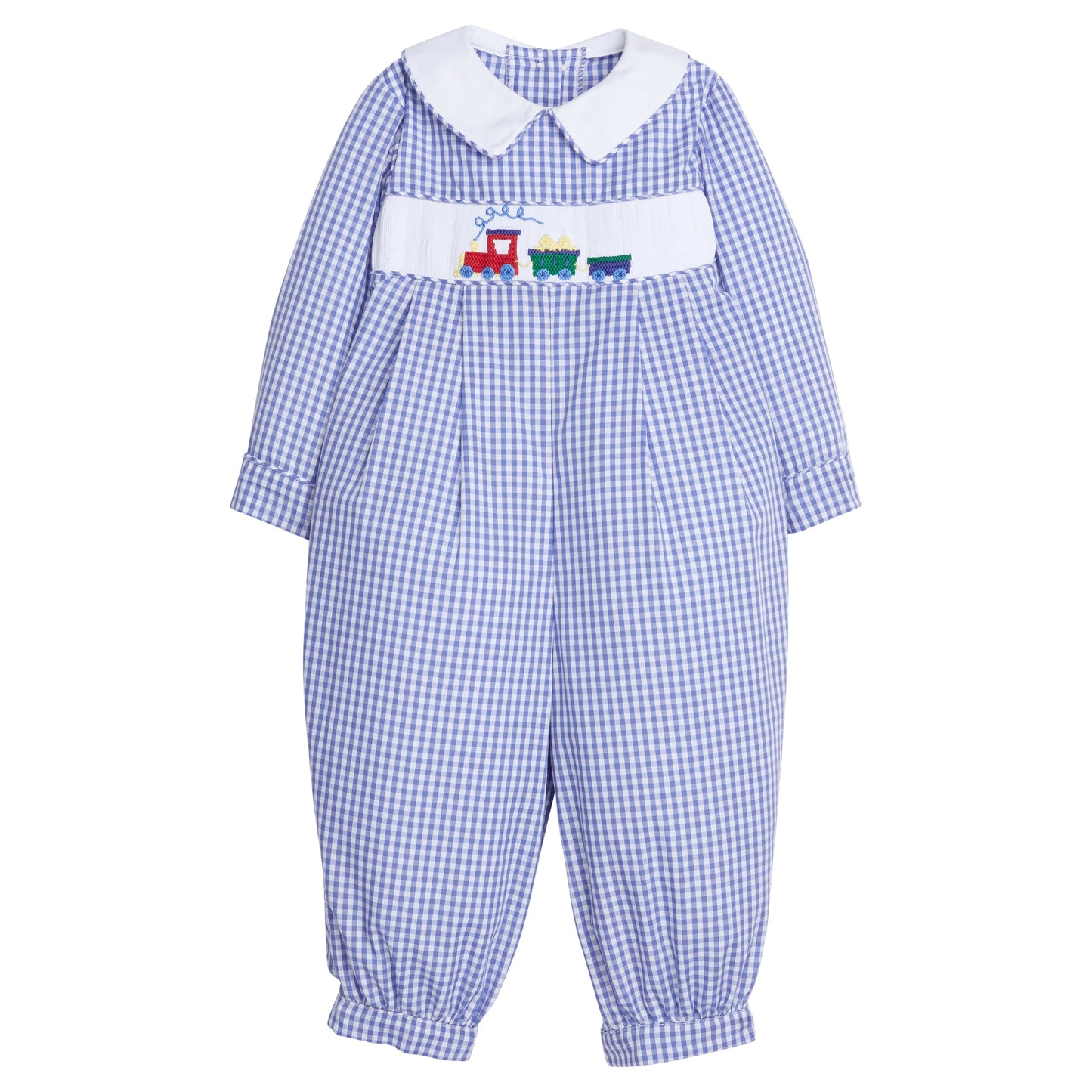 Chest Smocked Romper, Trains