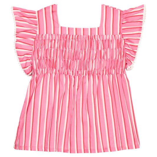 Chloe Top, Saltwater Taffy Stripe