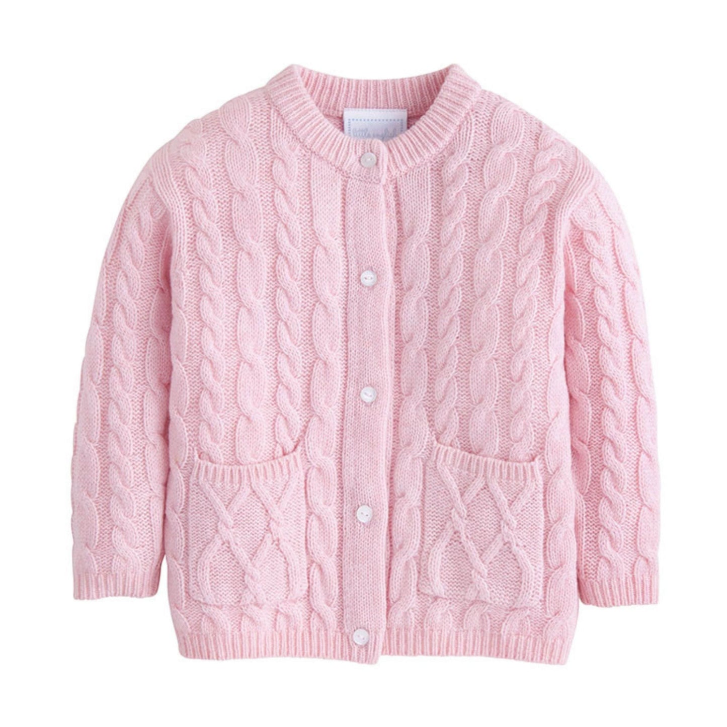 Classic Cashmere Blend Cardigan, Light Pink