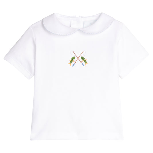 Crochet Peter Pan Shirt, Fishing Rod