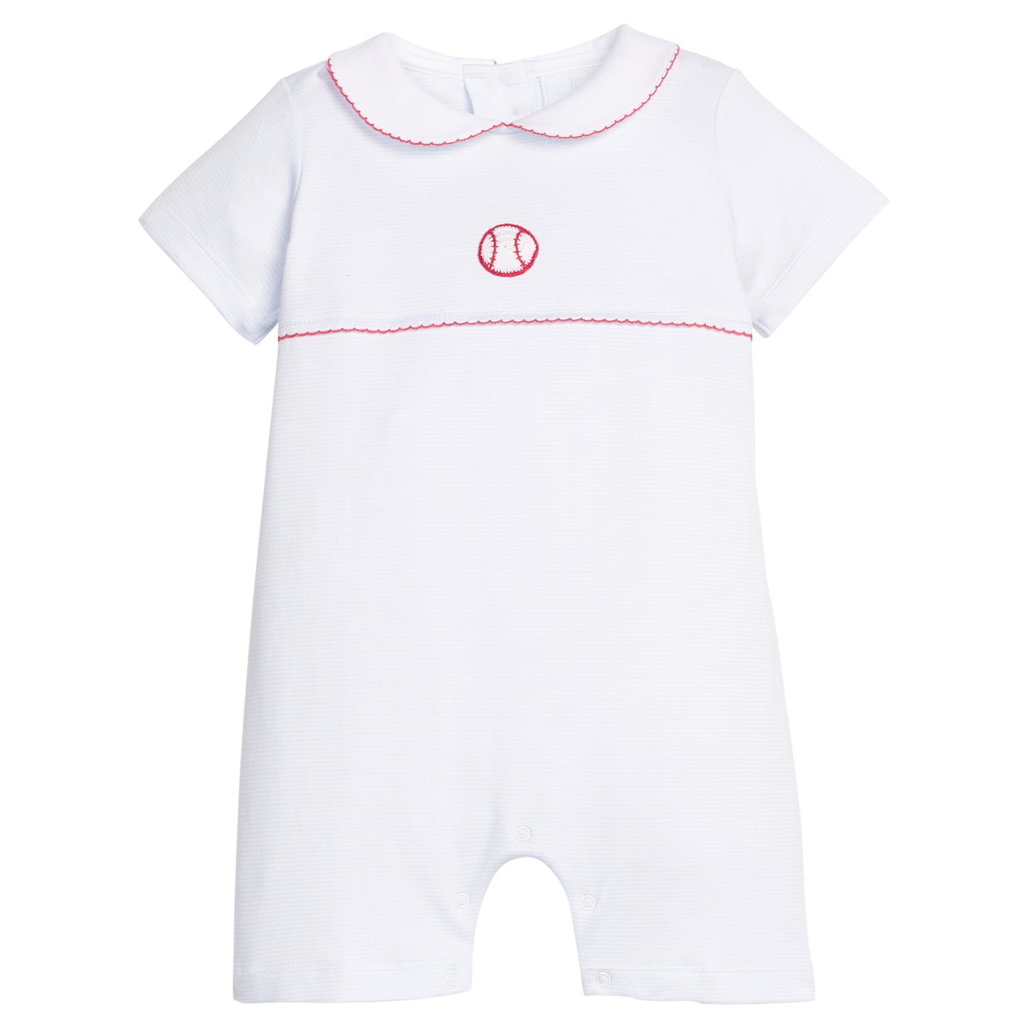 Crochet Ream Romper, Baseball