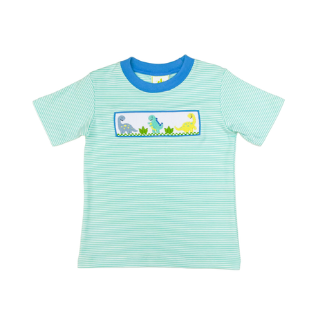 Dino Harry’s Play Tee, Mint Bitty Knit