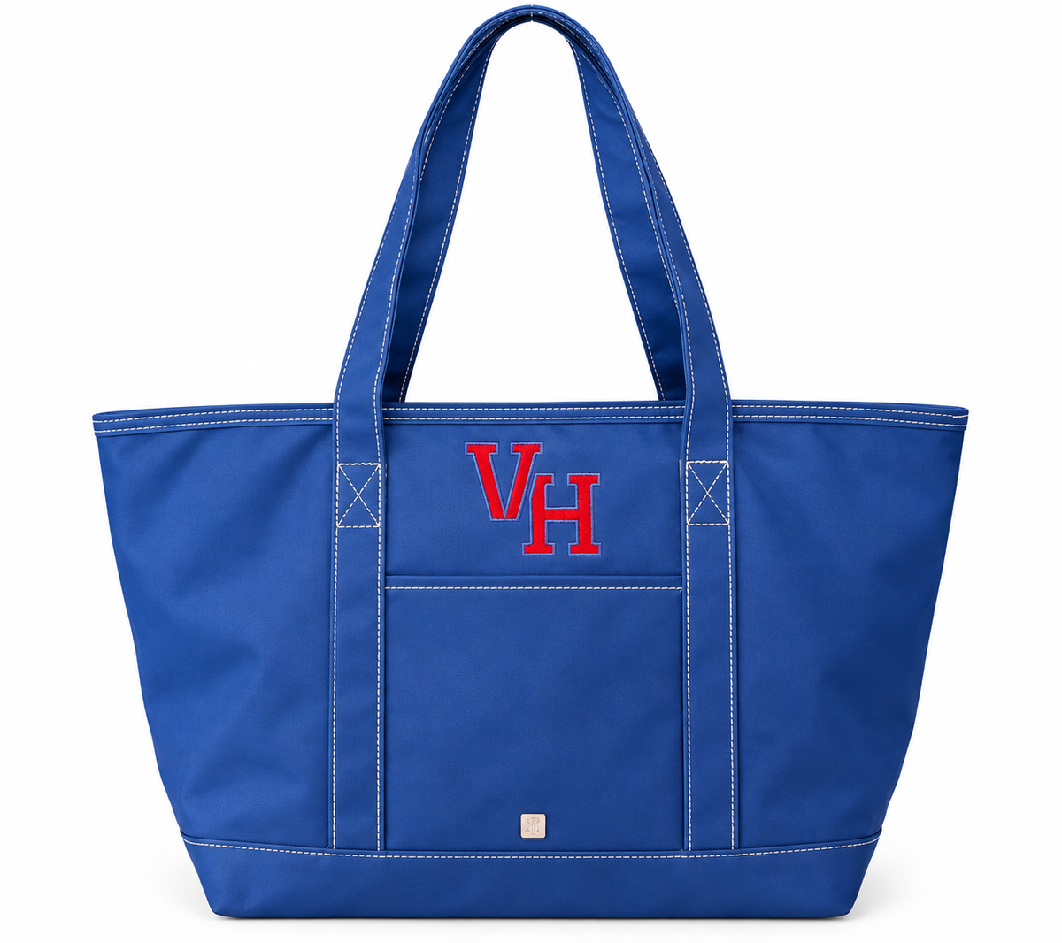 VH TRVL Tote, Royal Blue Coated Canvas