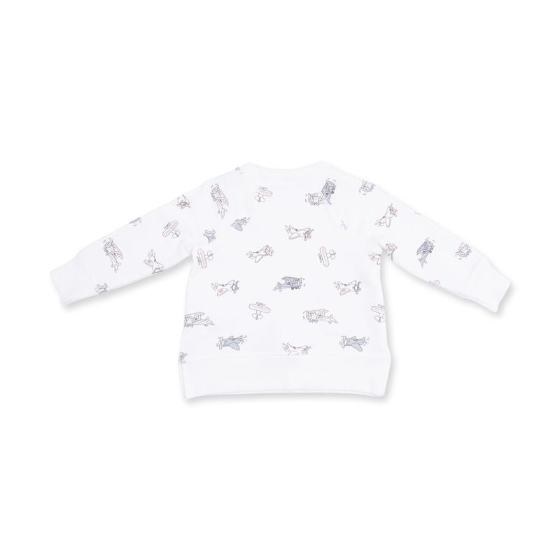 Vintage Airplane Pilots, Raglan Sweatshirt