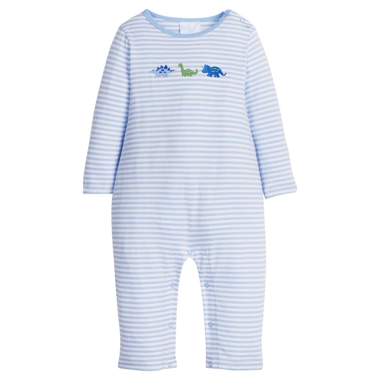 Embroidered Romper, Dinosaur