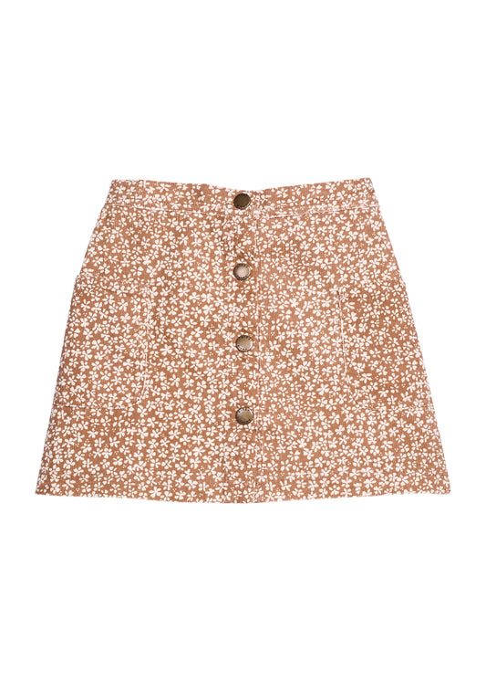 Emily Skirt, Aspen Floral Cinnamon