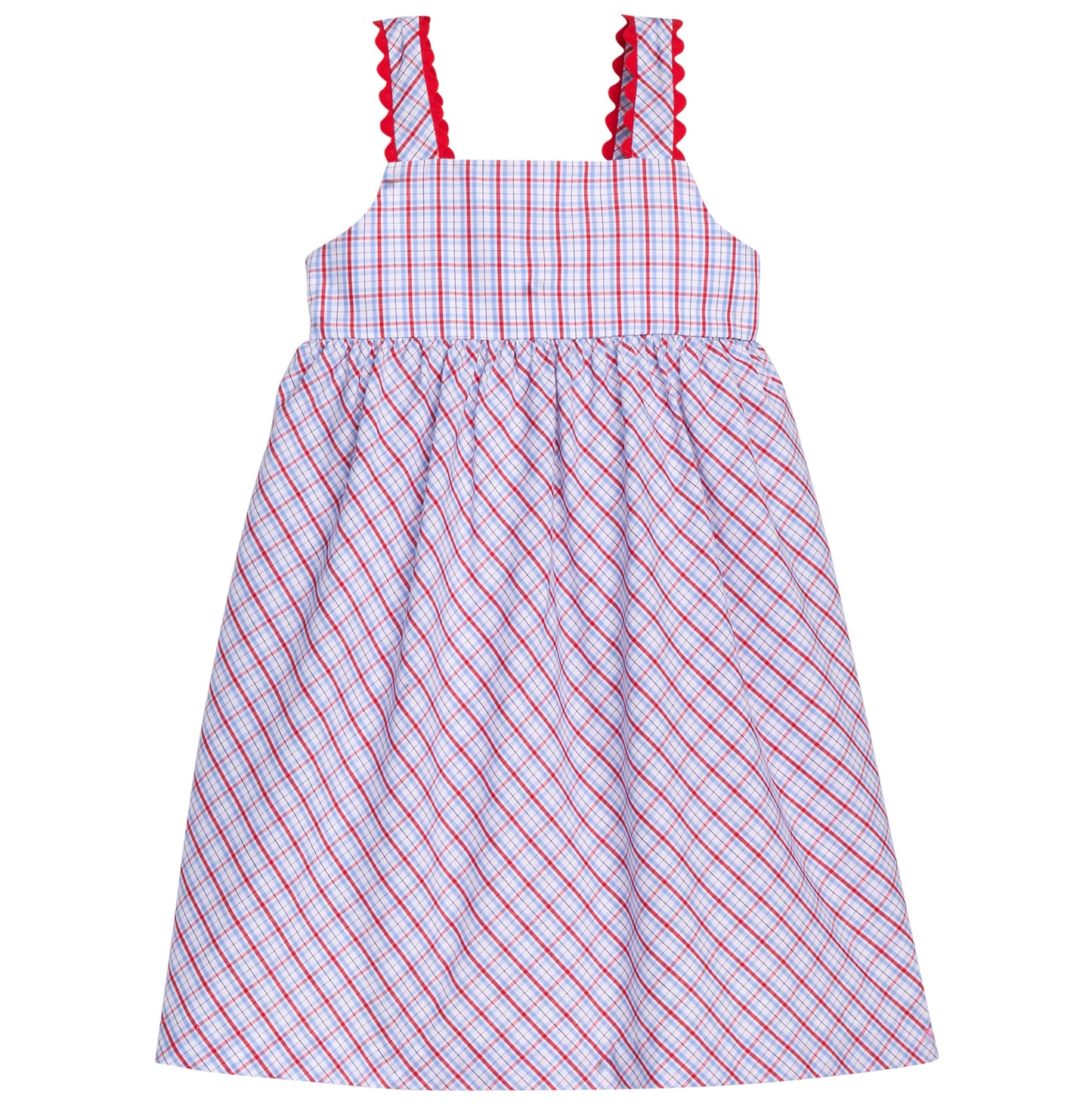 Evie Dress, Patriotic Plaid