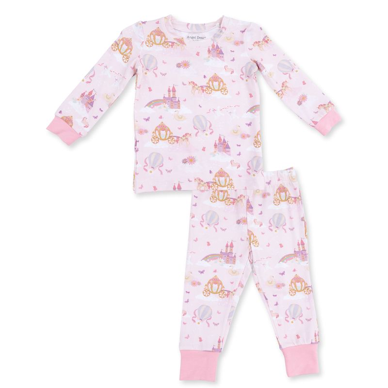 Princess Unicorns and Castle, Long Sleeve Loungewear Set