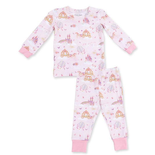 Princess Unicorns and Castle, Long Sleeve Loungewear Set