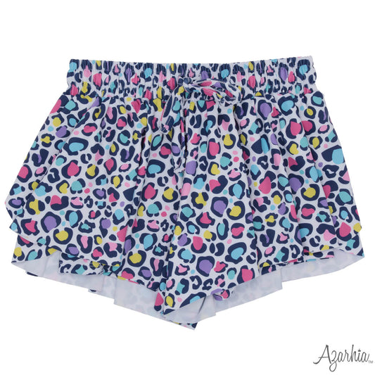 Bright Leopard Butterfly Shorts