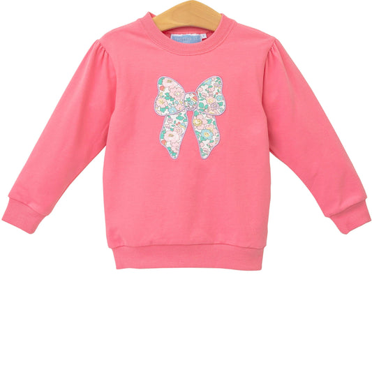 French Terry Bow Sweatshirt