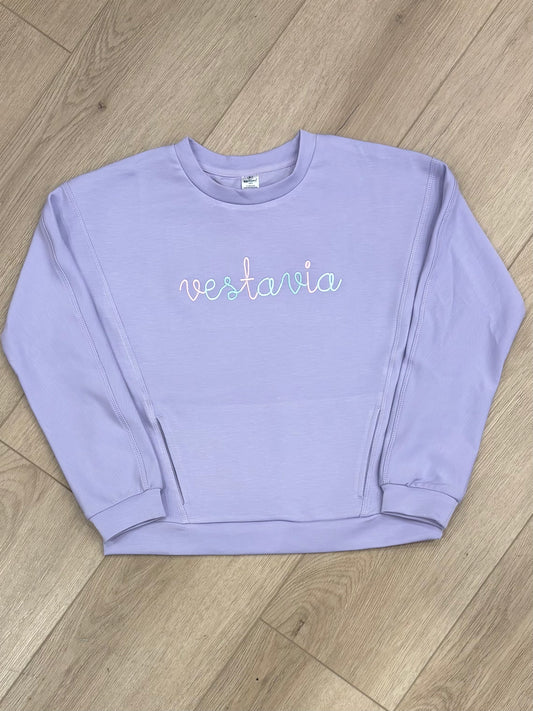 Soft Scuba Vestavia Sweatshirt, Lavender