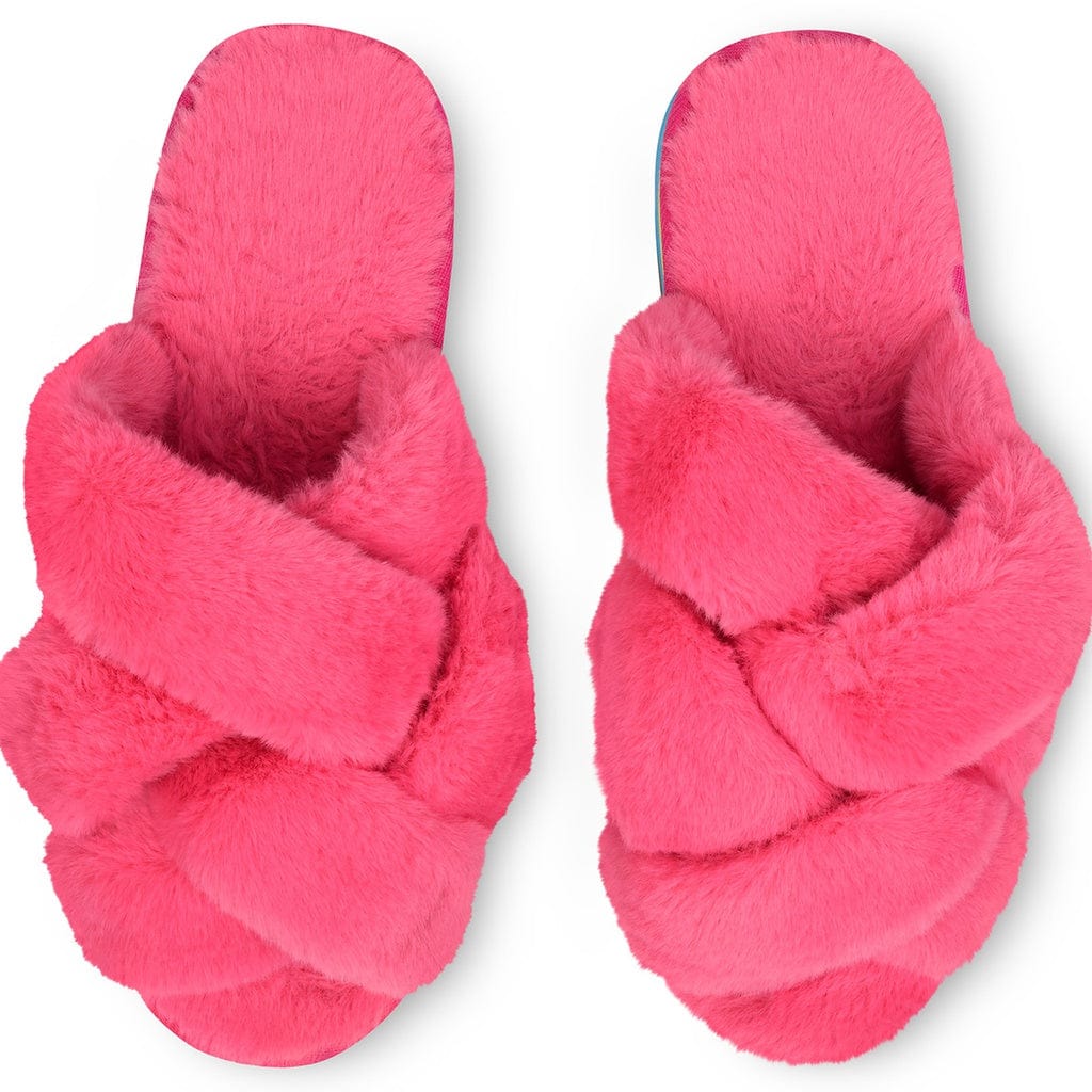 Furry Platform Slippers