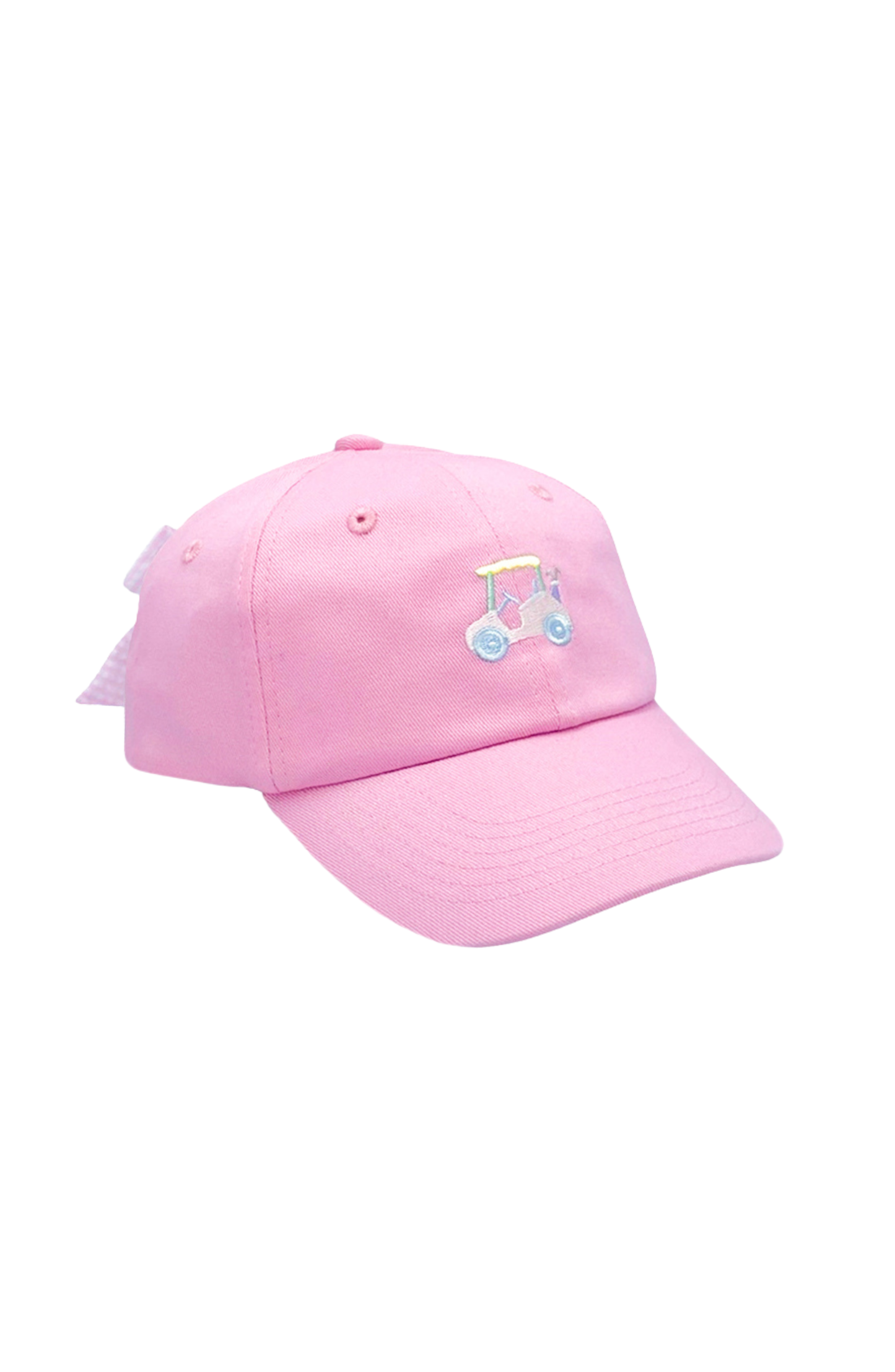 Rainbow Golf Cart Bow Baseball Hat (Youth)