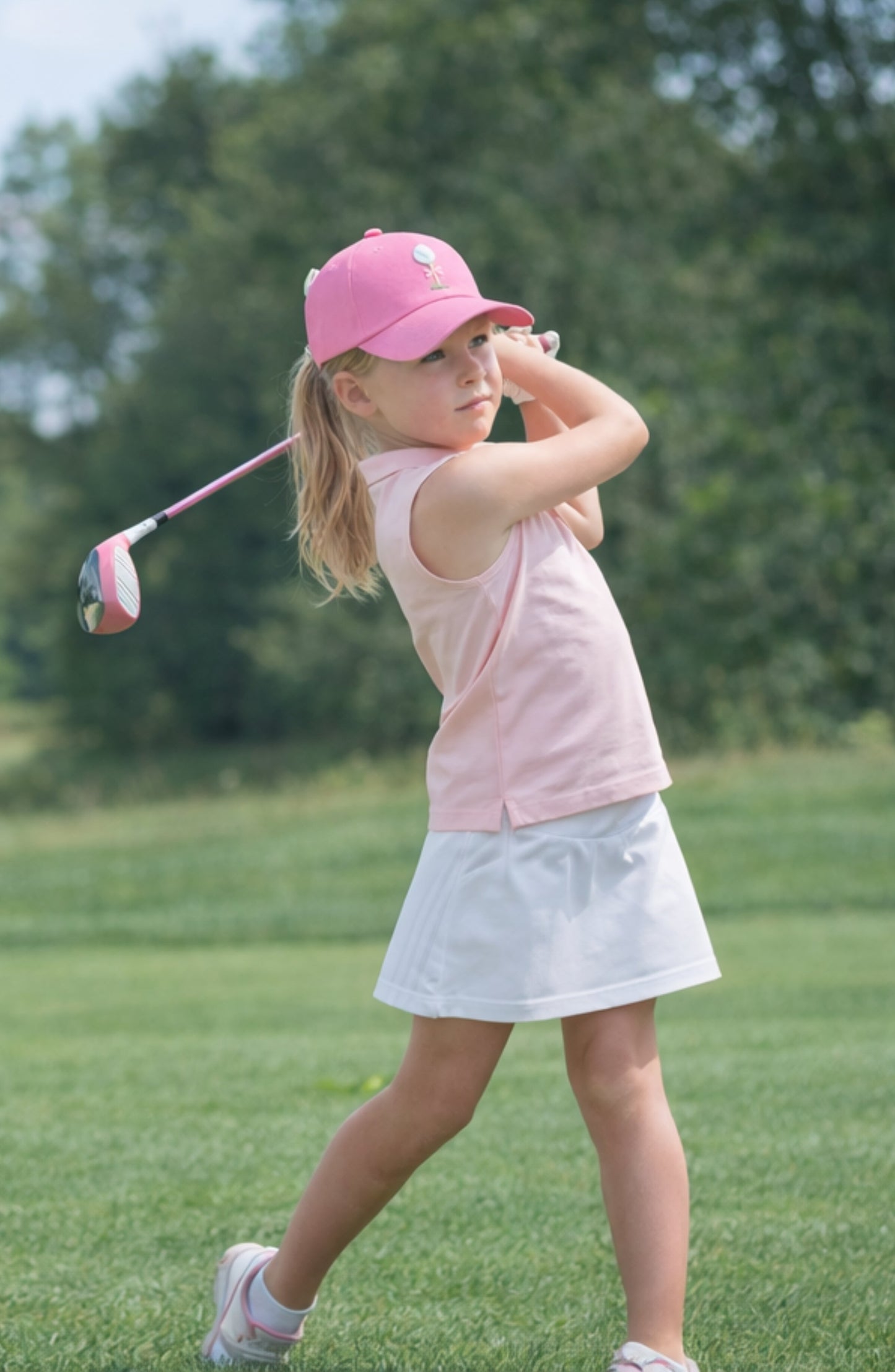 Tee Time Bow Baseball Hat (Youth)