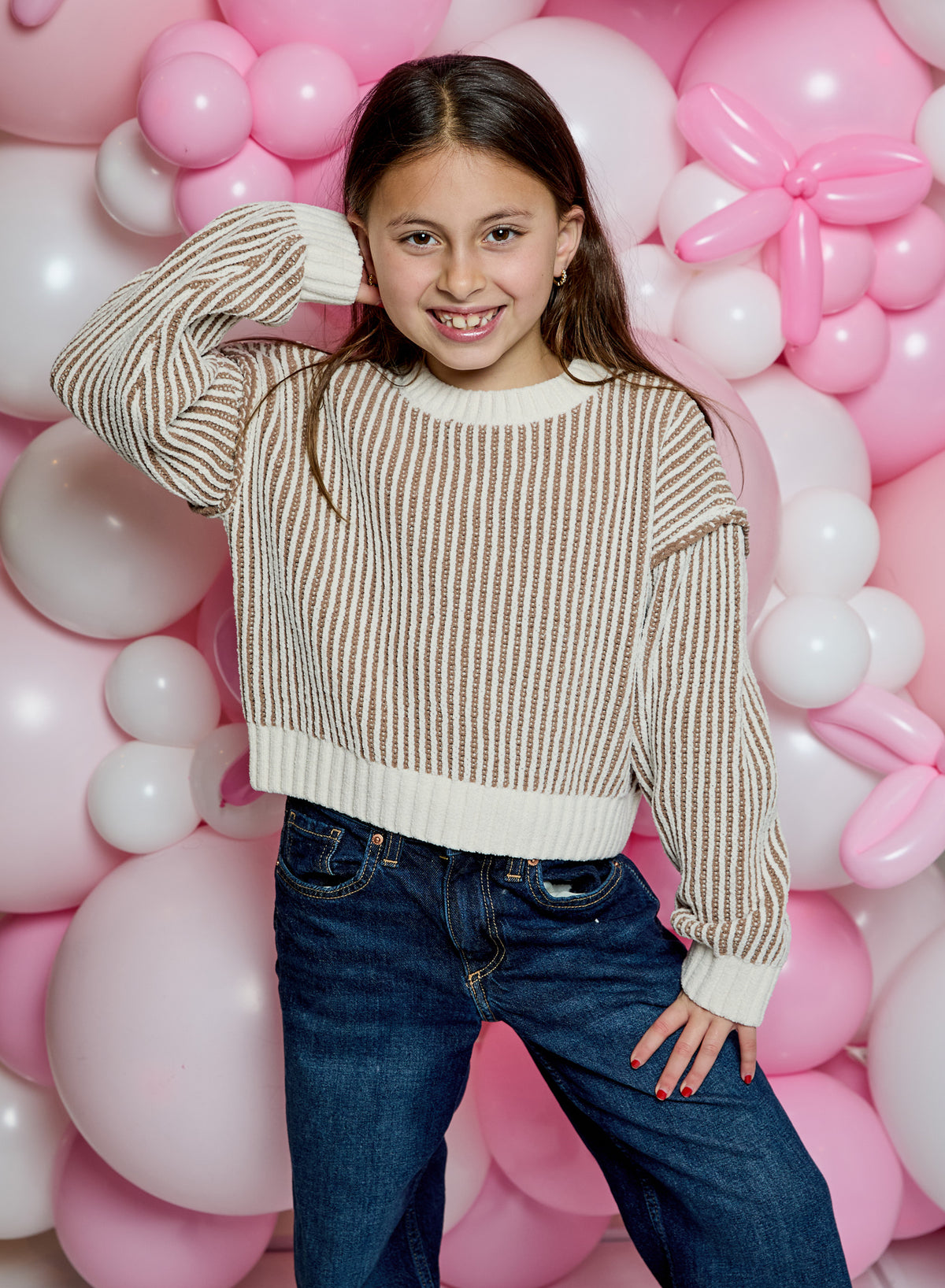 Cocoa Stripe Sweater