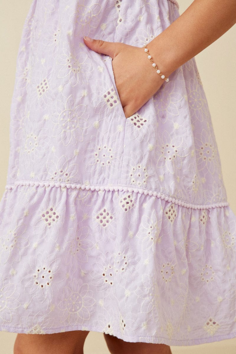 Lavender Eyelet Dress