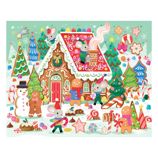 Gingerbread House Puzzle, 36pc