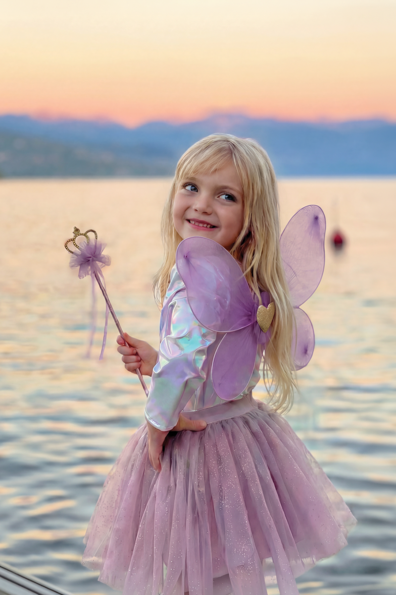 Royal Fairy Princess Skirt Set, Purple