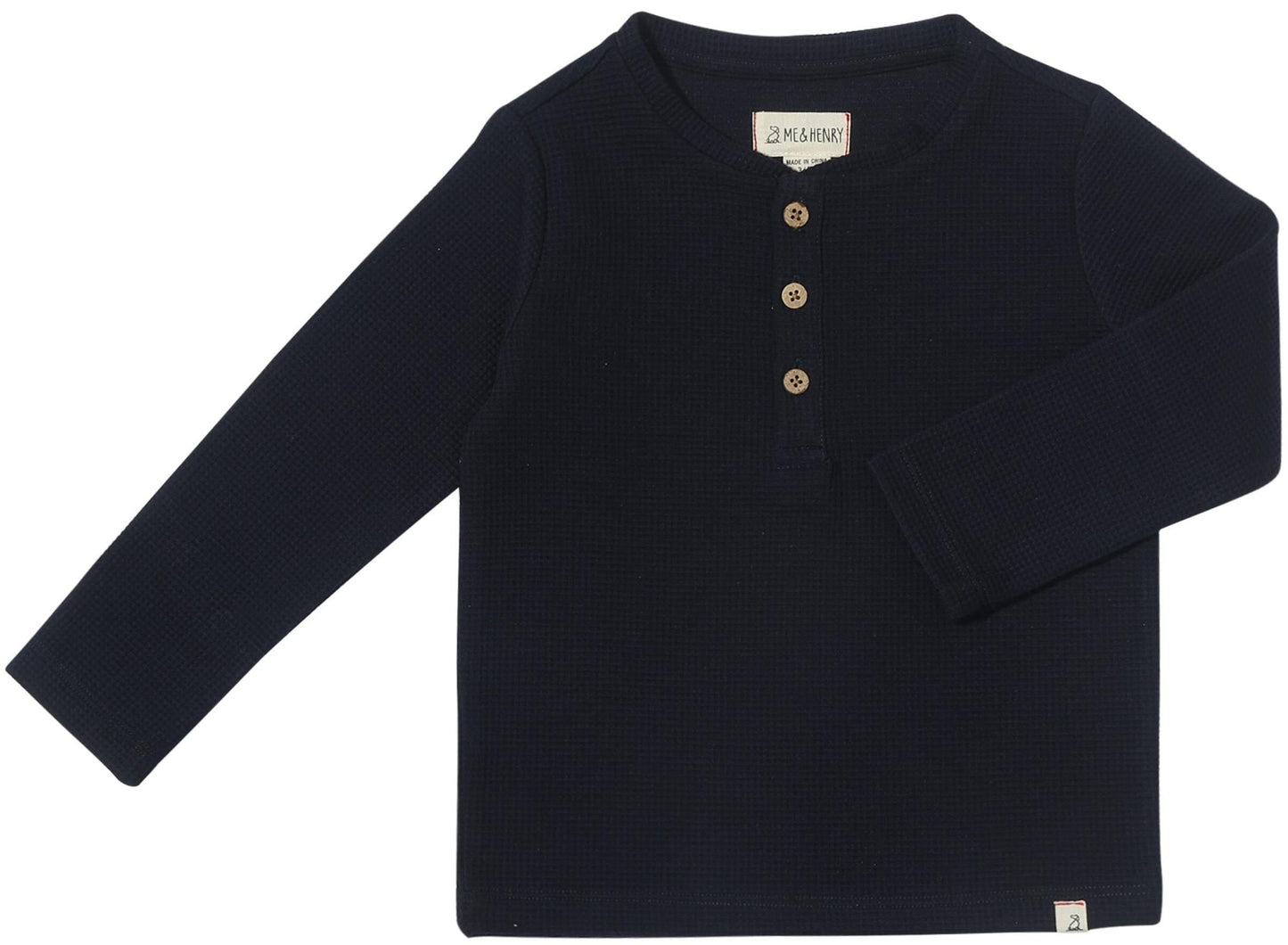 Harvard Henley, Navy Waffle