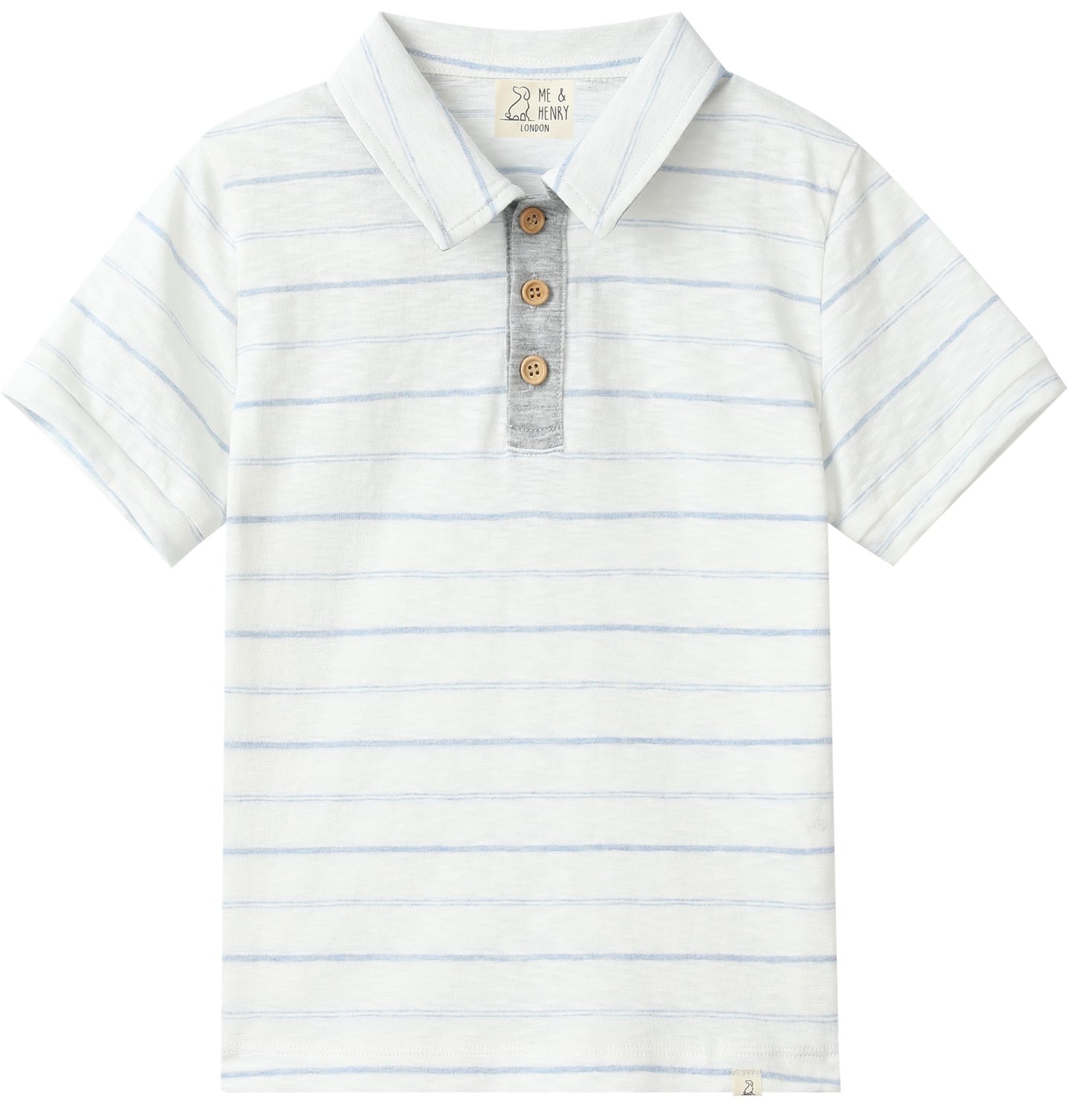 Polreath Polo, Chambray Stripe