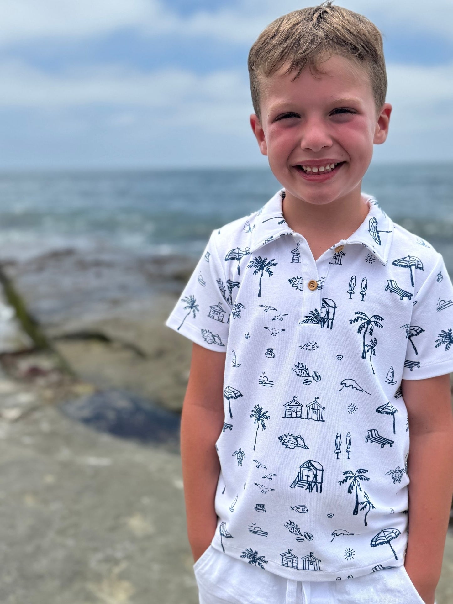 Starboard Printed Polo, Beach