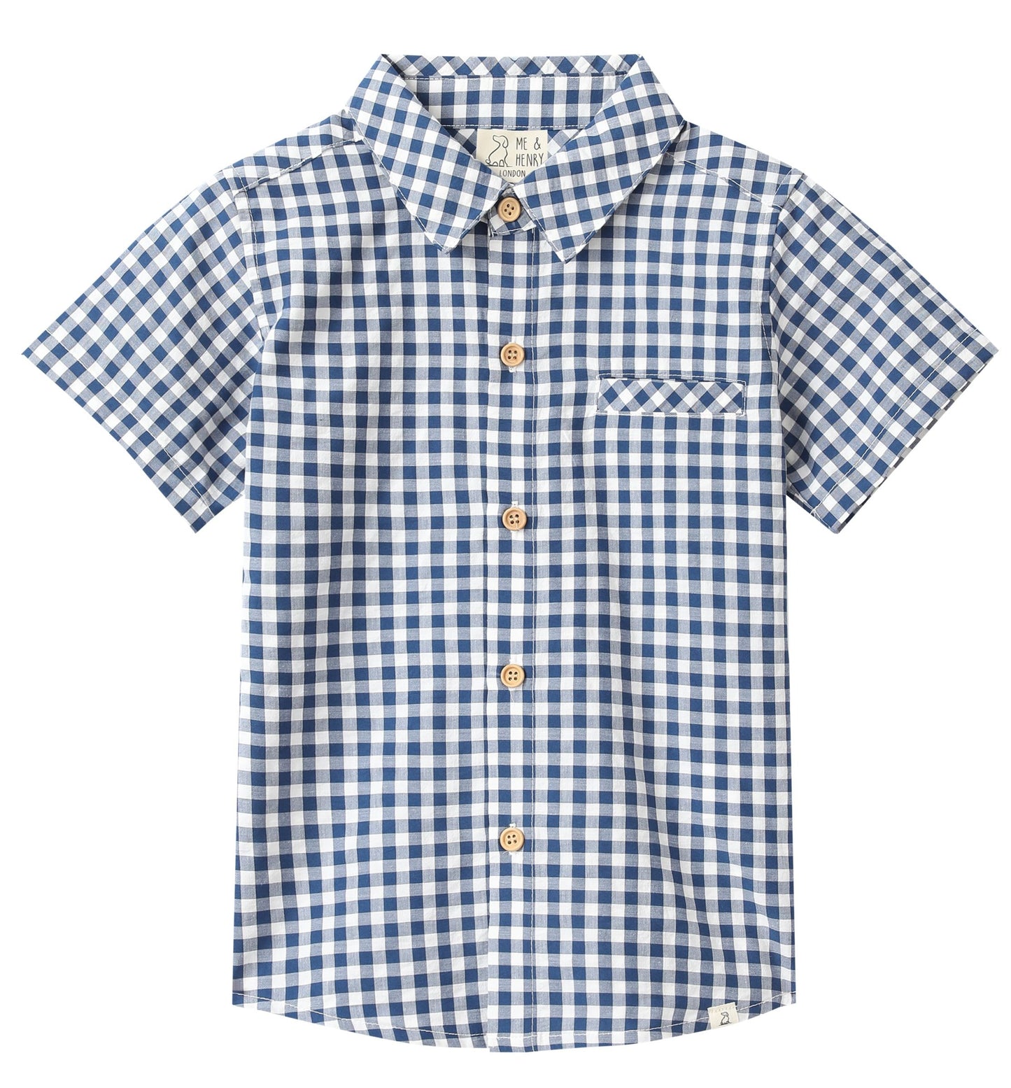 Newport Shirt, Navy/White Plaid