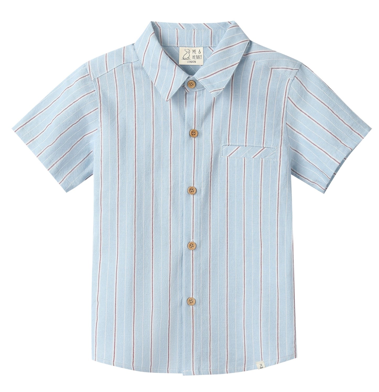 Newport, Chambray/Red Stripe