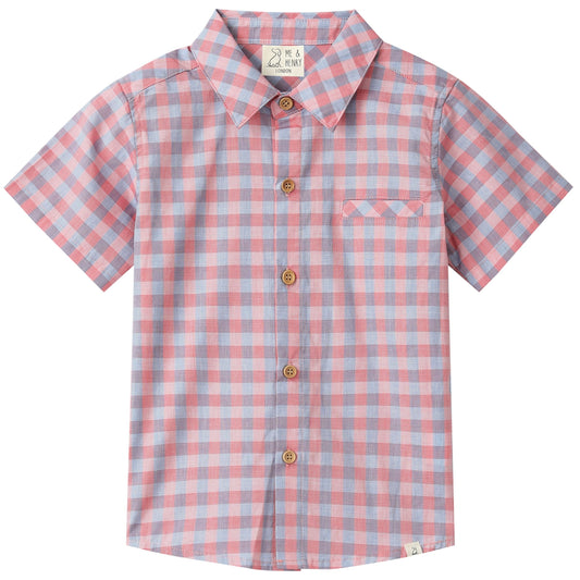 Newport Shirt, Red/Blue Plaid