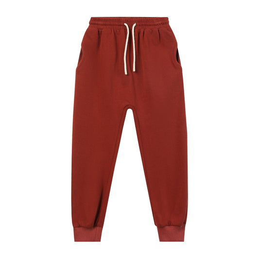 Comfy Jersey Jog Pants, Burgundy