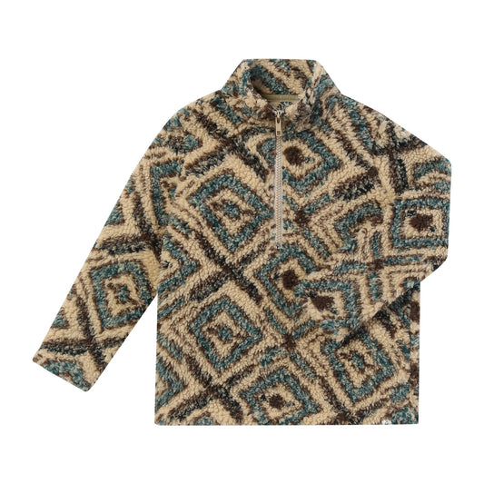 Macchu Sherpa, Brown/Teal Multi Stripe