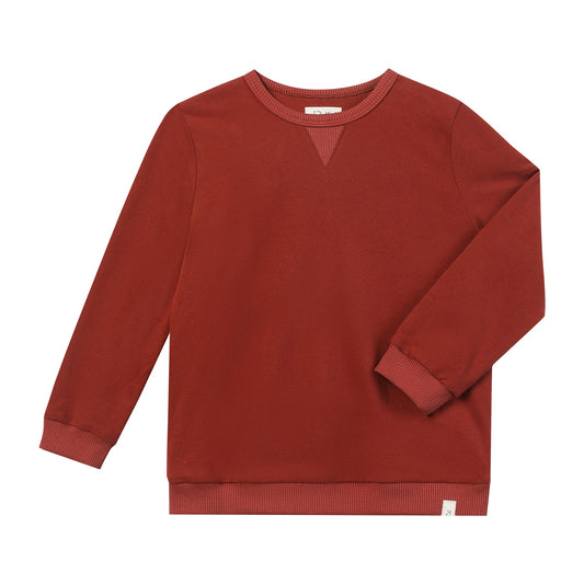 Tarquin Pique Sweatshirt, Burgundy