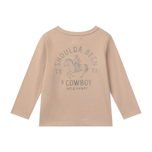 Cherokee Printed Tee, Shoulda Been a Cowboy