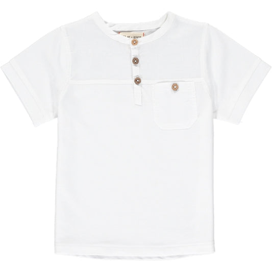 Boardwalk Pique Henley, White