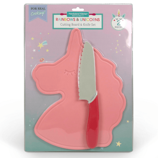 Rainbows & Unicorns Cutting Board & Knife Set